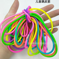 Retro Kids' Elastic Jump Rope for Outdoor Play, Durable Rubber Band Skipping Toy
