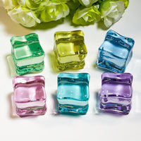 18mm Artificial Ice Cubes for Photography Props, Display, Fish Tank Decor, and DIY Crafts