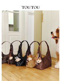 TOUTOU Hobo Tote Bag Large Capacity Shoulder Crossbody Bag for Women