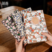 Vintage Hot Stamping A5 Sketchbook Blank Page Notebook for Drawing and Journaling