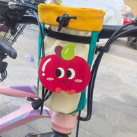 Bicycle Handlebar Bag, Mountain Bike Front Frame Storage Bag with Water Bottle Holder, Portable Cycling Accessories Pouch