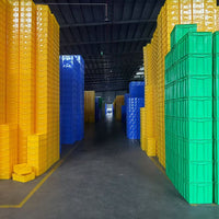 Heavy-Duty Plastic Storage Container Industrial Logistics Crate