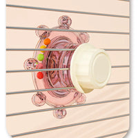 Parrot Mirror Toy with Rotating Bell for Cage Entertainment, Suitable for Small Birds like Peony and Cockatiel