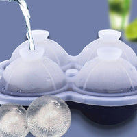 Large Sphere Ice Cube Mold Food-Grade Silicone Round Ice Ball Maker for Whiskey and Cocktails