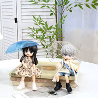 1/12 Scale Dollhouse Miniature Transparent Umbrella Model