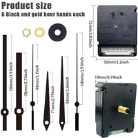 DCF Radio Controlled Clock Movement with Automatic Time Synchronization and Hands