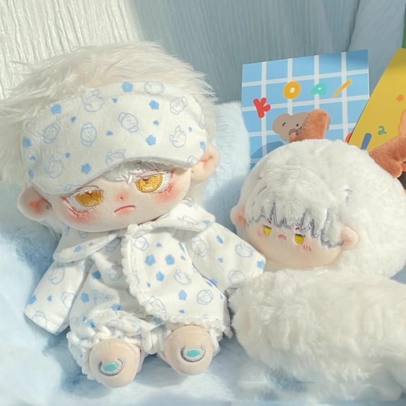 Cotton Doll Clothes Set for 10cm/20cm Dolls, Star Picking or Puppy Themed Outfits with Accessories
