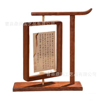 Rotatable Wooden Double-Sided Photo Frame for Desk Display