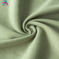 180g Tencel Cotton Brushed Combed Cotton Single-Sided Fleece Jersey Fabric for T-Shirts and Children's Homewear