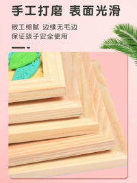 Ultra-Light Clay 3D Photo Frame DIY Kit for Kids - Craft Set with Wooden Frame