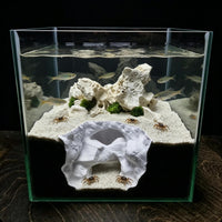 Acrylic Reptile Hideout House for Terrarium Landscaping, Small Size