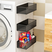 Magnetic Laundry Room Storage Basket for Washing Machine Side