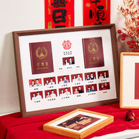 Wedding Certificate Photo Frame for Marriage Registration Photos, Anniversary Display