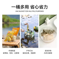 Portable Folding Wash Basin for Camping, Picnics, and Home Use - Collapsible Laundry and Vegetable Washing Tub