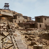 UE5 Unreal Engine 5 Modular Battlefield Desert Environment Military Zone Village Asset Kit