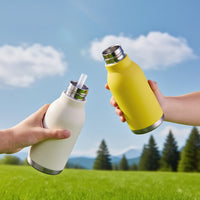 Double-Layer Vacuum Insulated Stainless Steel Water Bottle with Straw for Men and Women, 304 Stainless Steel