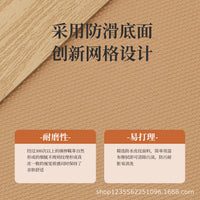 Eco-Friendly Wood Grain Leather Desk Mat Large Mouse Pad Waterproof Heat-Insulating Table Protector