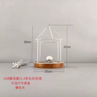 Hand-Woven Bohemian Cotton Rope Lampshade DIY Kit with E27 Iron Frame for Table Lamp