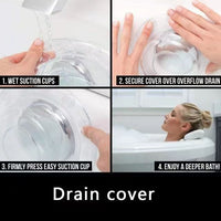 Bathtub Drain Cover, Overflow Bathtub Stopper, Bathtub Water Level Floor Drain