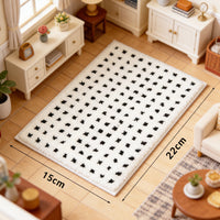 1:12 Dollhouse Miniature Plush Carpet Rug Photo Prop