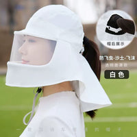 UV Protection Sun Visor with Face Shield for Cycling and Outdoor Activities