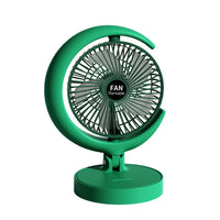Foldable USB Desk Fan with Phone Holder, Portable Circulating Fan for Office and Home