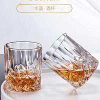 Diamond Pattern Whiskey Glass Tumbler for Bar, KTV, and Home Use