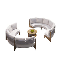 Outdoor Rattan Sofa Set for Patio, Garden, Resort, Hotel - Teak Woven Wicker Furniture