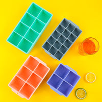 Silicone Ice Cube Tray for Whiskey & Cocktails, Large Capacity Food-Grade Ice Maker Mold