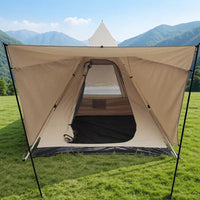 Outdoor Camping Quick-Setup Pyramid Tent for 1-2 People with Tarp Function