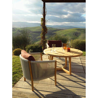 Outdoor Teak Rattan Woven Patio Furniture Set for Garden Balcony Villa