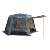 Automatic Pop-Up Hexagonal Camping Tent for 5-8 People, Outdoor Folding Yurt Style