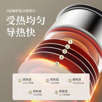 316 Stainless Steel Baby Food Supplement Pot with Lid, Non-Coated Milk Pot for Home Use, Steaming and Cooking Noodle Pot