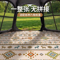 Hexagonal/Rectangular Thickened Picnic Mat Outdoor Camping Tent Moisture-proof Pad