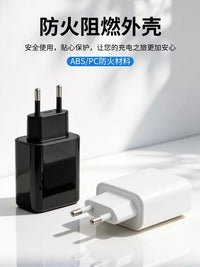 South Korea Travel Adapter with PD20W Fast Charger for Phones, USB-C Port, Compatible with Busan, Jeju, Seoul, France