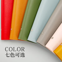 Soft Leather A5/B5 Loose-Leaf Notebook with Detachable Buckle Ring Binder