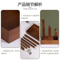 Solid Wood Jewelry Display Stand for Necklaces Bracelets and Collectibles, Multi-tier Organizer