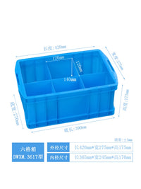 Divided Plastic Storage Box with Lid for Small Parts and Screws