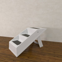 Foldable Pet Ramp for Dogs - Portable Plastic Dog Ladder for Stairs and Vehicles
