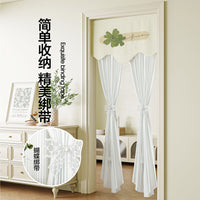 Summer Pleated Mosquito Net Door Curtain for Home Bedroom Living Room Dustproof Partition