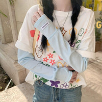Women's Wrinkled Ice Silk Sun Protection Arm Sleeves for Summer