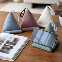 Mini Creative Solid Color Phone Holder Pillow for Desk and Bedside