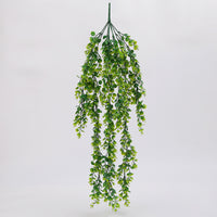 Artificial Eucalyptus Garland Vine for Ceiling Balcony Decoration Plastic Fake Green Plant Wall Hanging Floral Art