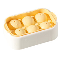Wholesale Round Sphere Ice Cube Tray Food Grade Plastic Ice Ball Mold Household 6-Grid Circular Ice Maker Quick Freeze Box