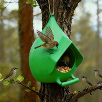 Durable Plastic Outdoor Hanging Bird Feeder for Garden and Yard