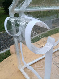Outdoor Waterproof Windproof Pet House for Small to Medium Animals - PVC Transparent Cat Dog Shelter for Garden Patio