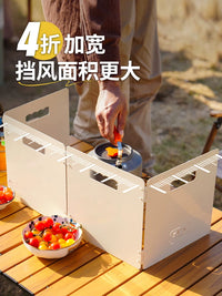 Portable Camping Stove Windscreen with Storage Bag