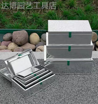 Galvanized Iron Tool Box Storage Organizer with Lid, Multi-functional Metal Container for Home and Outdoor Use