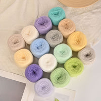 Super Soft Mohair Blend Rainbow Gradient Yarn for Scarves, Shawls, and Baby Sweaters