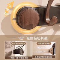 Suction Cup Door Hook Rack for Clothes, Hats, and Storage - No-Drill Wall Mount